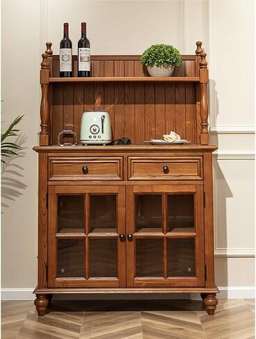 Sideboard Cabinet Buffet Cabinet with Storage Cabinet Kitchen Sideboard Solid Wood Sideboard Living Room Cabinet Suitable for Dining Room, Living Room, Etc. Sideboard Cabinet with Drawers(B) in Saudi Arabia