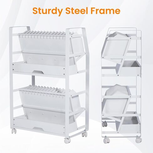 Chromebook Open Charging Cart, 32 Device Mobile Charging Cart for iPads, Laptops, Chromebooks, Compatible with Any Screen Size, Easy Access Slots, Removable Dividers, Surge Protection in Saudi Arabia