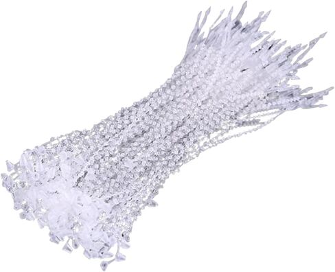 GSHLLO 1000 Pcs Plastic Beaded Fasteners Snap Lock Pin Adjustable Loop Fasteners Price Tag Ties Clothes Security Loops Hang Tag String Fasteners 9 cm in Saudi Arabia