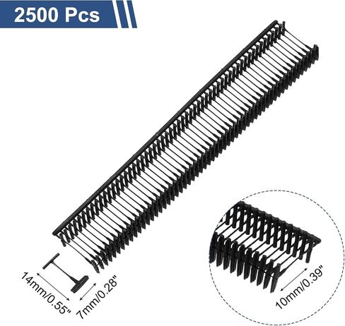 MECCANIXITY Standard Tagging Fasteners,Plastic Regular,Standard Label Gun Price Tagging Barbs for Garment Price Tag Label Tagging Barbs 50mm/2 Inch,Pack of 2500 Navy Blue in Saudi Arabia