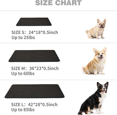 Dog Crate Pad for Dog Cages Soft Tricot Kennel Pad Anti-Slip Dog Bed Mat for Crates Durable Washable All Season Pet Beds Black 24×18×0.2inch in Saudi Arabia