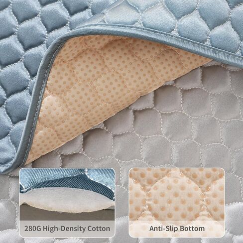 وسادة قفص الكلب للأقفاص الكلب الهادئة tricot pad pad pad anti slip led led for cates قابلة للغسل كلها أسرة الحيوانات الأليفة الأسود 24 × 18 × 0.2 بوصة in Kuwait