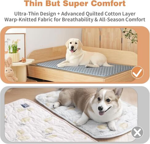 وسادة قفص الكلب للأقفاص الكلب الهادئة tricot pad pad pad anti slip led led for cates قابلة للغسل كلها أسرة الحيوانات الأليفة الأسود 24 × 18 × 0.2 بوصة in Kuwait