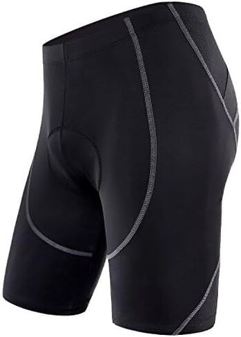 Sportneer Padded Bike Shorts for Men - 4D Padding Mens Bicycle Cyling Biking Tights Clothing for Road Bike, Breathable & Absorbent in Kuwait