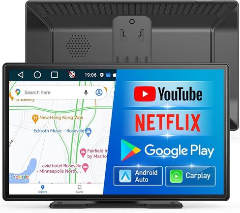 ستيريو سيارة CarPlay Android Auto Android 13 مقاس 9 بوصات، 8 النواة، ذاكرة الوصول العشوائي 4 جيجابايت + ذاكرة الوصول العشوائي 64 جيجابايت، دعم بطاقة Netflix TF، بلوتوث YouTube Tictok، راديو السيارة بشاشة تعمل باللمس in Kuwait