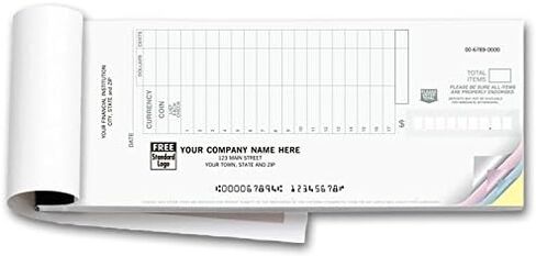 100018-2 Classic Design 2-Part Booked Deposit Tickets 8 7/8 x 3 3/8" Qty 150 Tickets in Kuwait