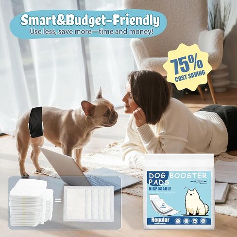 Leapsheep Dog Digip Diaper Liners Peals for Class and Edual Cogs ، منصات فترة الكلاب ، وسادات داعم الكلاب الناعمة الفائقة التي تناسب فرق البطن ، واللفائف ، وحفازات الكلاب القابلة للغسل (S ، 20) in Kuwait