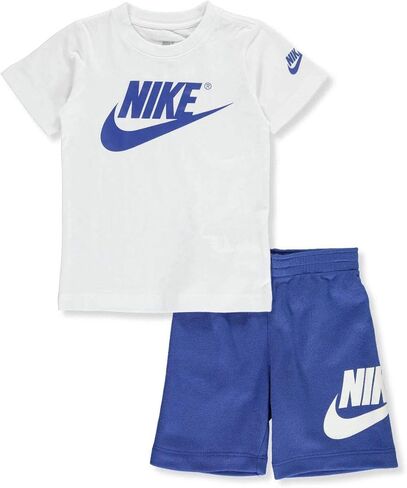 Nike Boys Futura T-Shirt/Shorts 2 Piece Set University Red/Black 86F024-R1N (6) in Saudi Arabia