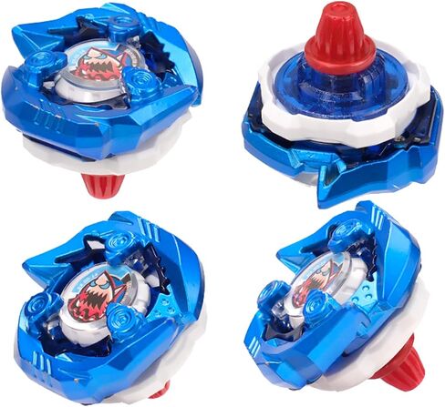 Gyro X Battle Blade Set, 6 Right Spinning Tops and 2 X Launhcers, Great Starter Gyro Pack for Boys Toys Kids Birthday Toy 6+ in Kuwait