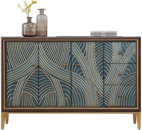 Sideboard Cabinet Retro Creative High-end Dining Sideboard Household Multi-Functional Entrance Cabinet Kitchen Storage Cabinet Sideboard Cabinet with Drawers in Saudi Arabia