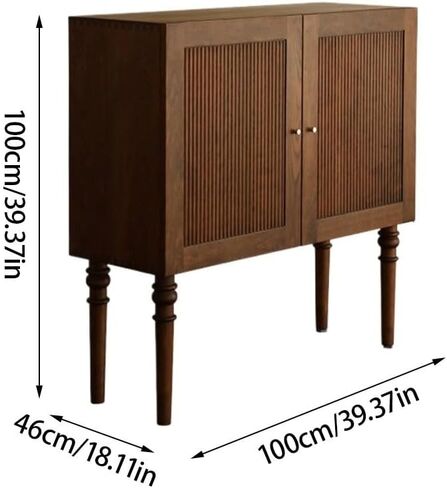 Sideboard Cabinet Wooden Buffet Cabinet Solid Wood Sideboard Living Room Decorative Cabinet Suitable for Kitchen, Dining Room, Etc. Sideboard Cabinet with Drawers in Saudi Arabia