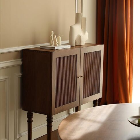 Sideboard Cabinet Wooden Buffet Cabinet Solid Wood Sideboard Living Room Decorative Cabinet Suitable for Kitchen, Dining Room, Etc. Sideboard Cabinet with Drawers in Saudi Arabia