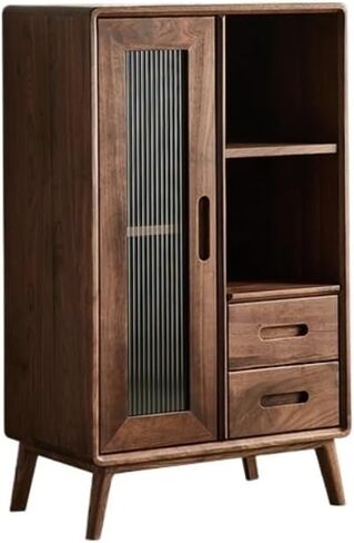 Sideboard Cabinet Black Walnut Buffet Cabinet Wooden Sideboard Living Room Cabinet Dining Room Furniture Cabinet with Door Sideboard Cabinet with Drawers in Saudi Arabia