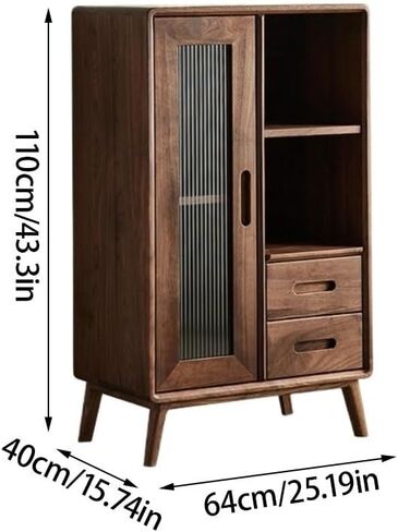 Sideboard Cabinet Black Walnut Buffet Cabinet Wooden Sideboard Living Room Cabinet Dining Room Furniture Cabinet with Door Sideboard Cabinet with Drawers in Saudi Arabia