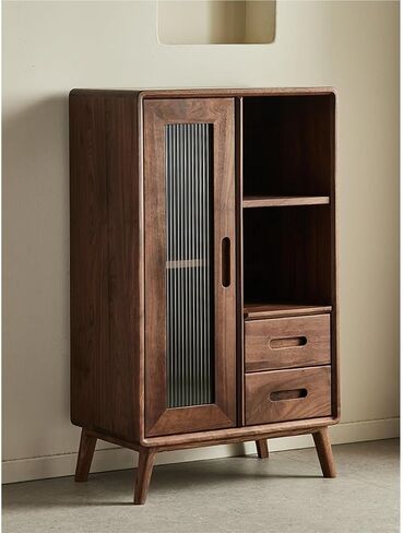 Sideboard Cabinet Black Walnut Buffet Cabinet Wooden Sideboard Living Room Cabinet Dining Room Furniture Cabinet with Door Sideboard Cabinet with Drawers in Saudi Arabia