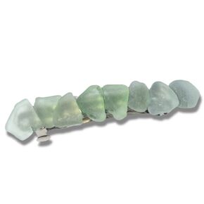 Genuine Sea Foam Sea Glass French Barrette