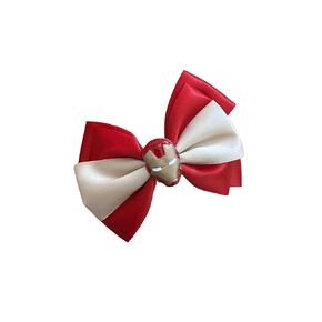 Super Hero Red and Gold Iron Inspired Hair Bow/ 4 inch Bow/Birthdays and Cosplay