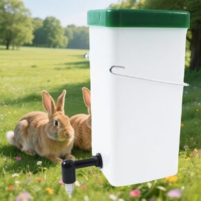 No-Drip Rabbit Water Bottle for Cage, 2Pack 16oz Small Animal Water Dispenser Water Bottle for Small Pet/Bunny/Ferret/Hamster/Guinea Pig/Rabbit/Chinchilla/Mouse (Clear, 16 Ounce)