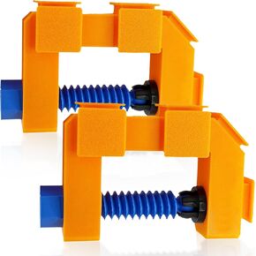 Track Clamp Set for Hot Wheels Track Sets – 2-Pack Heavy-Duty C Clamps – Fast Install for Tables & Play Surfaces – Car Track Accessories for Kids