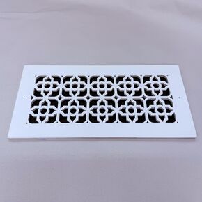 Vent Cover for walls and ceiling Primed white Custom Size Fan cover Wall Register Ceiling Register Air Return ventilation cover Style # 18