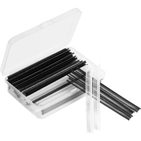 10000 Pcs Mini Stitch Gun Fasteners Kit, Extra Fine Stitch Gun Fasteners, Tiny Small Tagging Gun Fasteners Include 5000 Black Fasteners and 5000 White Fasteners