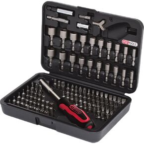 KS TOOLS 911.2085 1/4" Classic Bit Set, 122 pcs, one Size, Clear