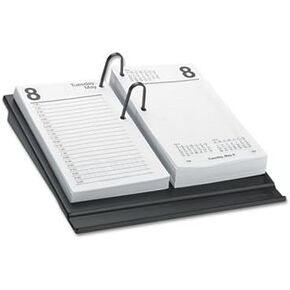 AT-A-GLANCE Products - AT-A-GLANCE - One-Color Daily Desk Calendar Refill, 3-1/2w x 6h - Sold As 1 Each - Half-hour appointment ruling on left page for workweek. - Right page of workweek unruled for
