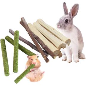 400g 5 Guinea Pig Toys Apple Sticks, Tissimo Grass Sticks, Sweet Bamboo, Papaya Stems, Carrot Sticks Pertain Chinchilla Squirrel Gerbil Hamster Squirrel Guinea Pigs