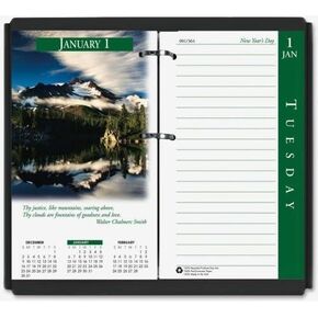 417 House of Doolittle Earthscapes Desk Calendar Refill - Daily - 3.50" x 6" - January till December 1 Day Double Page Layout - Assorted