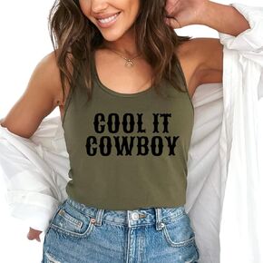 Cool It Cowboy Tank Top (S, Green)