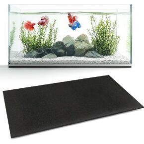 Aquarium Leveling Mat 20 Gallon, 25 x 13 in Fish Tank Mat for Shock Absorbing, Waterproof Compressible Neoprene Mat, Heavy Weight Support Fish Tank Cushions Nonslip Aquarium Bottom Pad