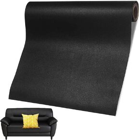 MemoireForm Leather Repair Patch, 24 x 54 Inch, Self Adhesive Leather Repair Tape, Vinyl Repair Tape, Large Vinyl Patch Kit for Couches, Furniture, Car Seats, Chairs (Black)