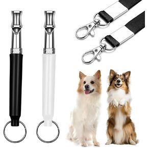 2 Pack Dog Whistle - Adjustable Ultrasonic Silent Dog Training Whistle for Effective Bark Control, Professional Recall and Training, Includes Lanyard