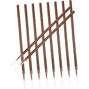 Chinese caligraphy brush, Writing Calligraphy 10Pcs student calligraphy ink writing brush wolf hair to color Stationery calligraphy pen suite brush calligraphy set traditional calligraphy brush China(