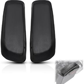 WOWTK Hard Saddlebag Lid Bra/Covers fits for Harley 2014-2024 Touring Road Glide FLTRX Electra Glide FLHT Road King FLHR Street Glide FLHX and Tri Glide models,w/Black Stitching.