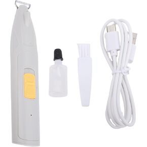 Plastic USB Cat Clippers,Cordless Cat Paws Trimmer with LED Light for Paws Face Ears and Sensitive Areas
