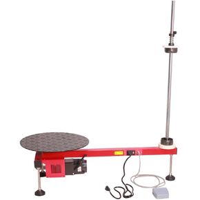 Electric Stretch Film Wrapping Bench, Semi-auto Table Stretch Film Dispenser Wrapping Machine for Film Width Within 27.5" (70cm)