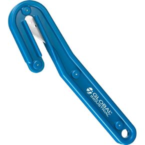 Global Industrial Heavy Duty Stretch Wrap Film Cutter, Blue, 2/Pack