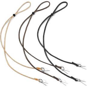 3 Pcs Western Braided Stampede String Hat Chin Strap with Cotter Pins Stampede Strings for Cowboy Hats