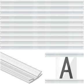 Pangda 10 Pcs 60 Inch Letter Tracks for Plastic Sign Clear Plastic Marquee Letter Board Track for 5,7 and 9 Inch Panels