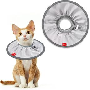 Agape Comfortable Cat Cone, Lightweight Cat Cone Collar Soft, Recovery Collar for Cats After Surgery to Stop Licking & Scratching, Protective E Collar for Small, Medium, and Large Cats for Wound Care