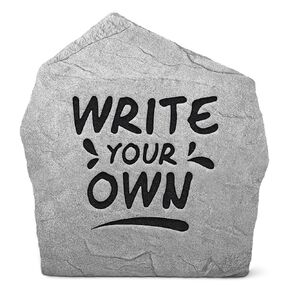 Write Your Own Stone - Greystone 21" x 21" by Design A Stone
