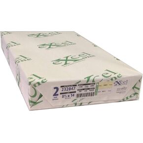 Excel One Carbonless 2-Part Reverse Paper (Canary/White), 8.5" x 14" (232047) - One (1) Ream (250 Sets)