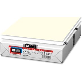 Printlink - Carbonless NCR, Pre Collated Paper, 500 Sheets Per Pack, 8-1/2" x 11" 2 Part White Yellow, Reverse Order