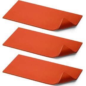 3 Pcs Silicone Heat Press Cover Pad 1/8" x 4" x 8" Foam Press Mat Accessories Double Sided Use for HTV Heat Transfer Vinyl(Grey)