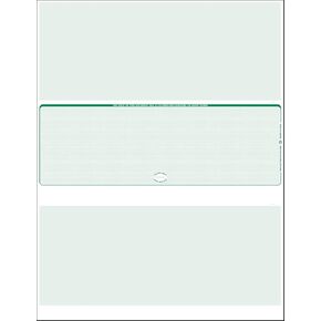 1000 Green - Linen Laser Check Stock, (Check at Middle) Blank Laser Checks, Laser Check, Bank Checks, Business Checks, or Personal Checks