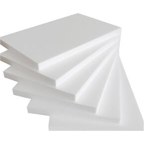 6-Pack 17" x 11" x 1" Thick Foam Board Sheets - Versatile Polystyrene for DIY Crafts, Sculpting, Christmas Decor, Custom Party Decorations, School Projects, & More!