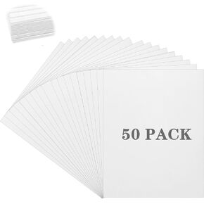 50 Pack White Foam Board, 11"x 14", 1/8" Thick Foam Core Baking Poster Boards Polystyrene Mat Sign Center Foams Board Sheet for School Crafts Office Art Display Prints Presentation