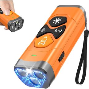 Dog Bark Deterrent Device, 2025 Upgrade Anti-Barking Device for Stop Neighbor Dog Barking, Training Dogs, Rechargeable Ultrasonic Bark Deterrent with 23Ft Long Range, Variable Frequency