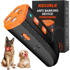 Dog Bark Deterrent Device, Anti Barking Device for Dogs with 3X Ultrasonic, Bark Shield to Stop Neighbors Dog Barking, Portable Silencer for Dog Behavior Training, Safe, Rechargeable, Indoor Outdoor